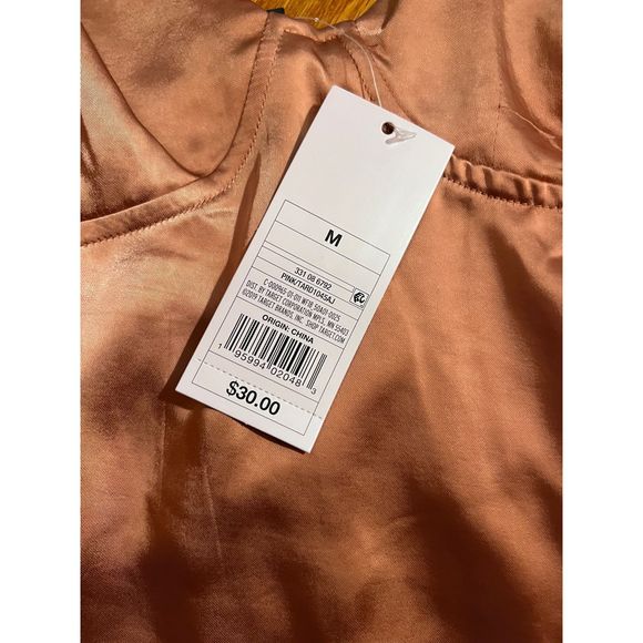 Wild Fable lines Slip Dress Mauve Shimmer NWT Size M - Picture 4 of 6